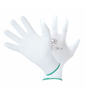 IDELA-T, ROKAVICE PU/POLYESTER, 5004, BELE